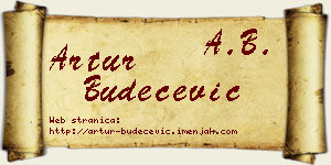 Artur Budečević vizit kartica
